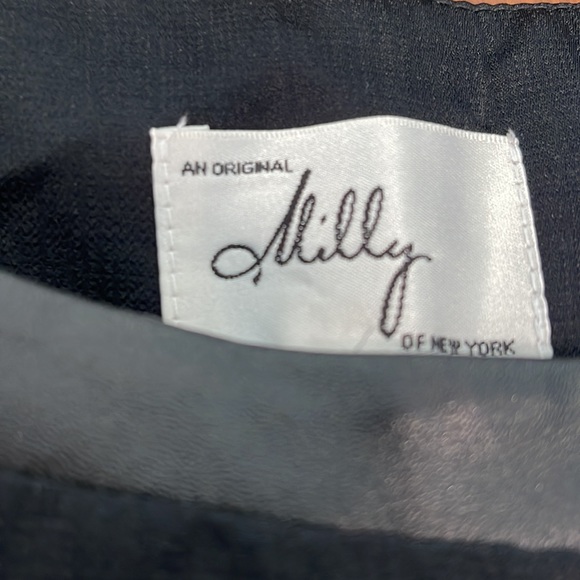 Milly, silk color, block top NWT trimmed with faux leather size 0 - Picture 5 of 12